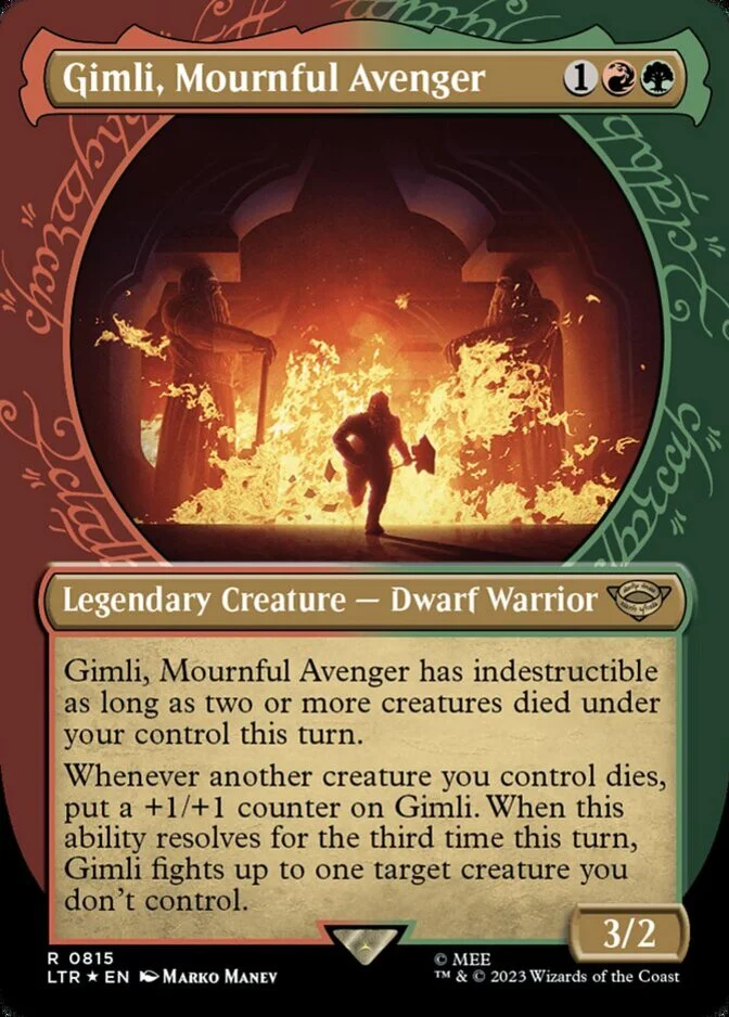 Gimli, Mournful Avenger <showcase - Surge Foil> [LTR]