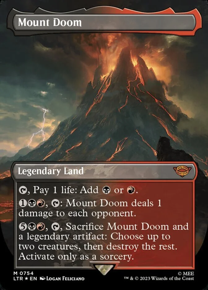 Mount Doom <borderless - Surge Foil> [LTR]