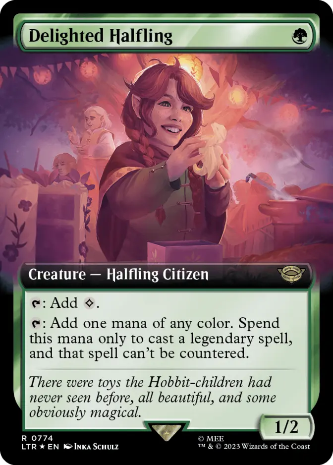 Delighted Halfling <extended - Surge Foil> [LTR]