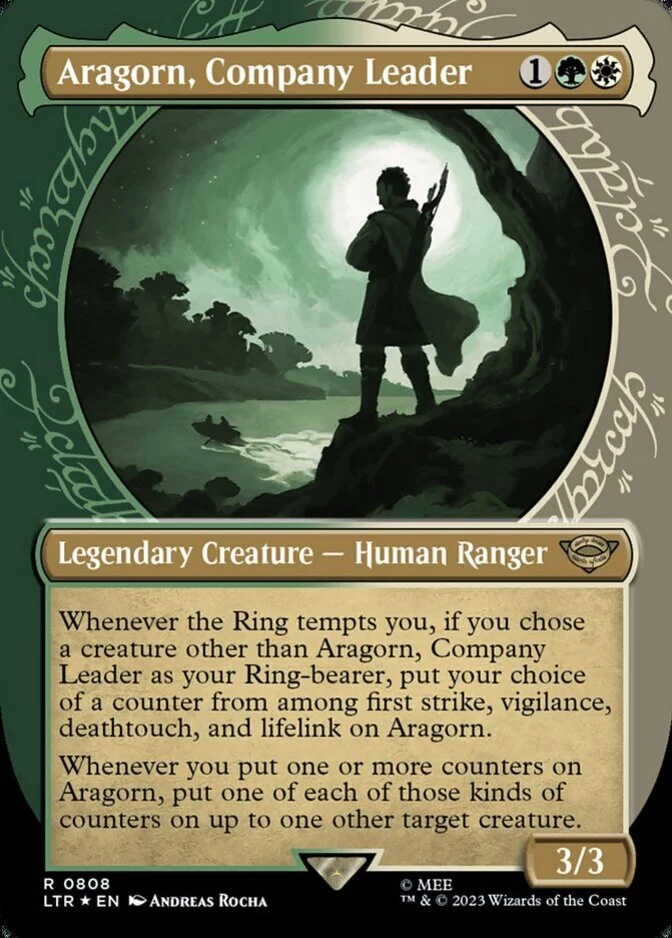 Aragorn, Company Leader <showcase - Surge Foil> [LTR]