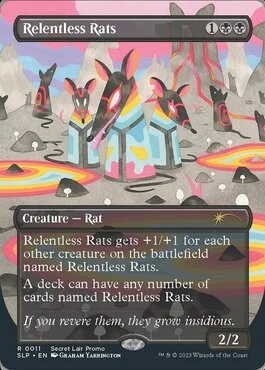 mtg cards like relentless rats Relentless Rats (0010) Price From Secret Lair Showdown slp