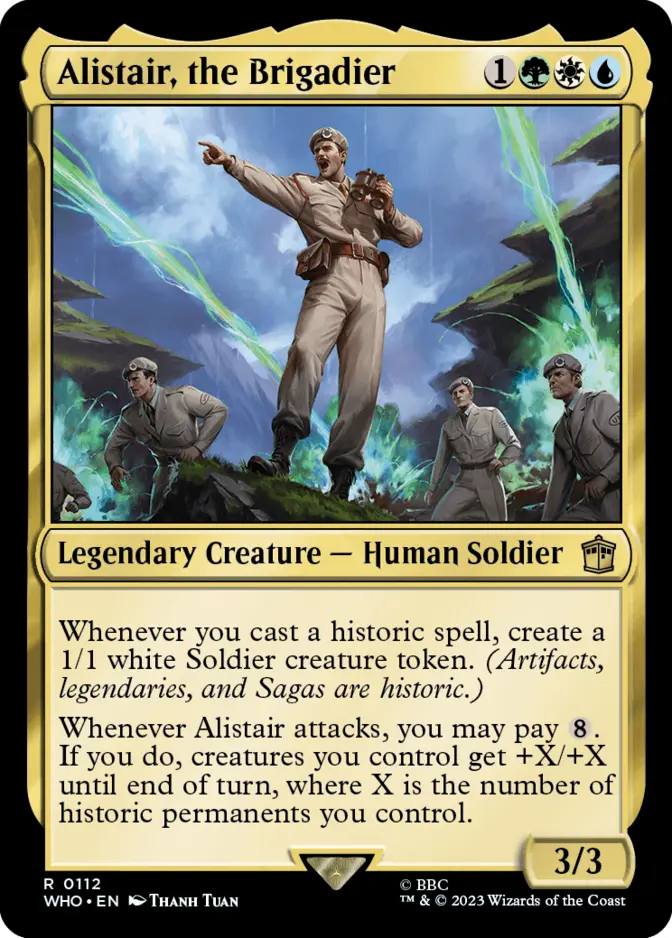 Alistair, the Brigadier [WHO]
