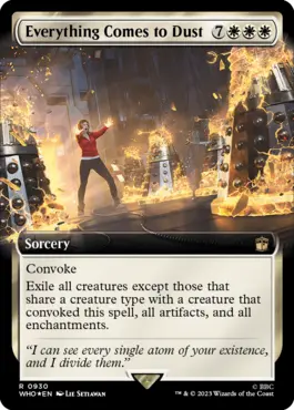 Everything Comes to Dust
