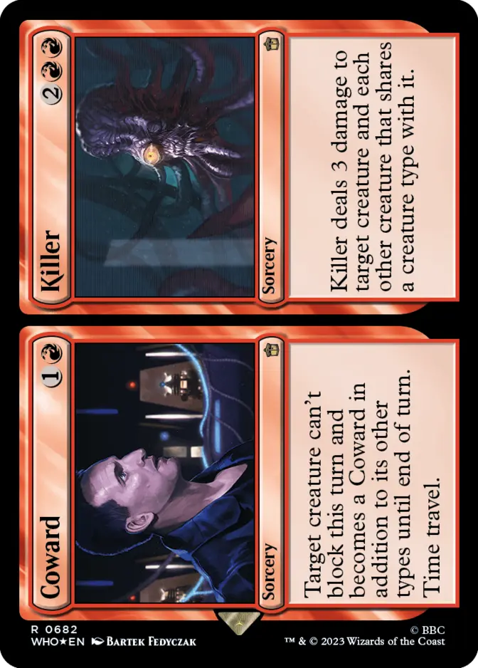 Coward // Killer <surge foil> [WHO] (F)