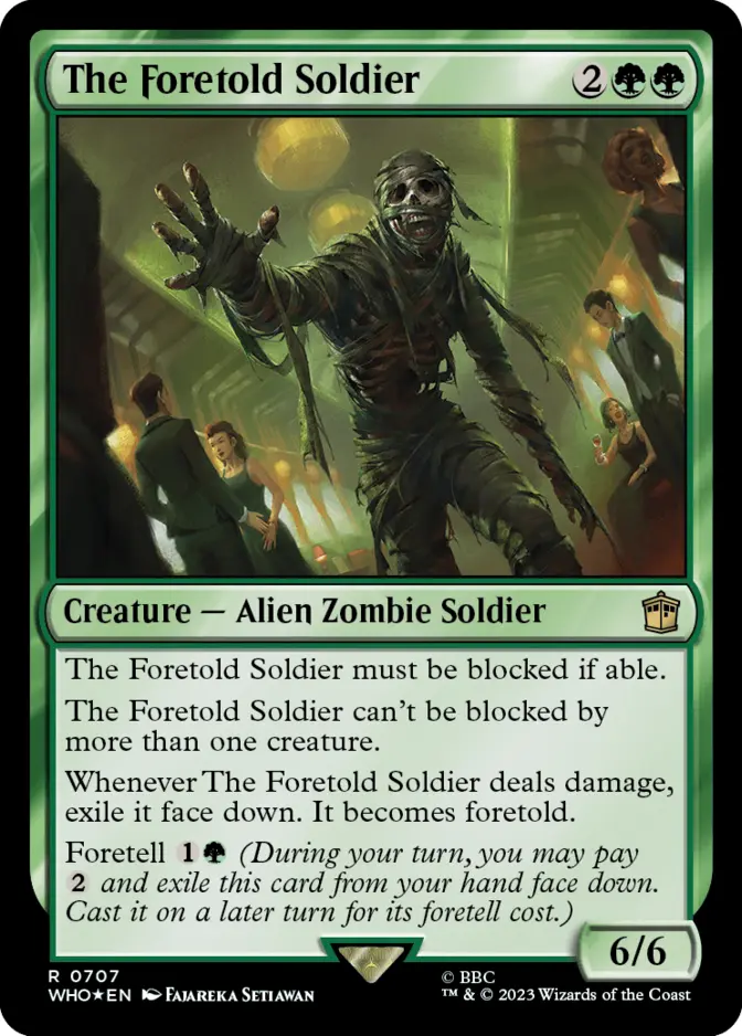 The Foretold Soldier <surge foil> [WHO] (F)
