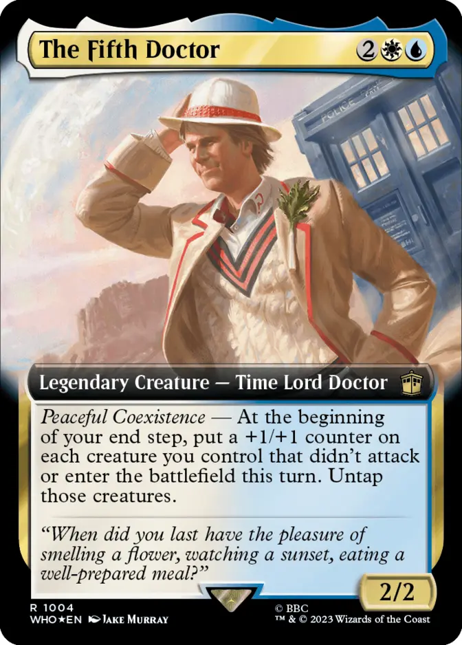 The Fifth Doctor <extended - surge foil> [WHO] (F)