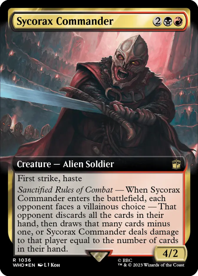 Sycorax Commander <extended - surge foil> [WHO] (F)