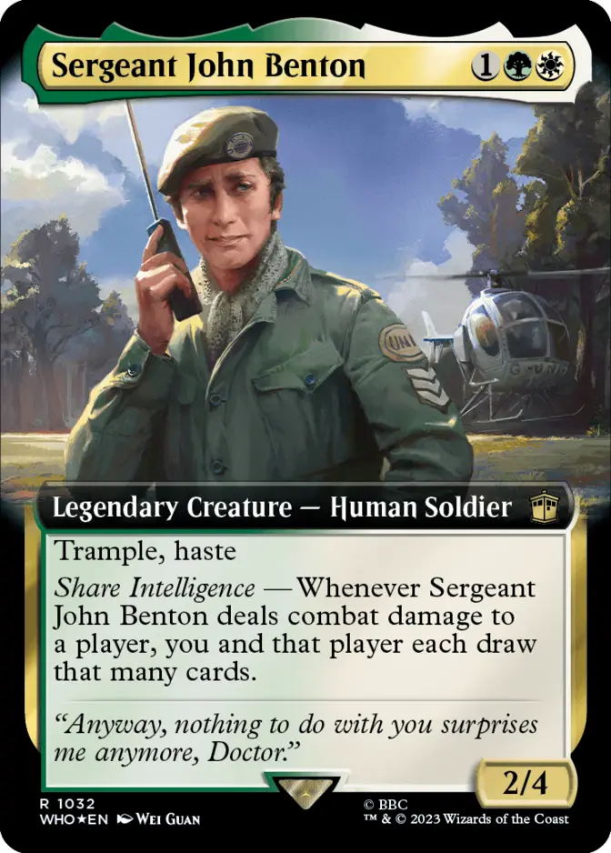 Sergeant John Benton <extended - surge foil> [WHO] (F)