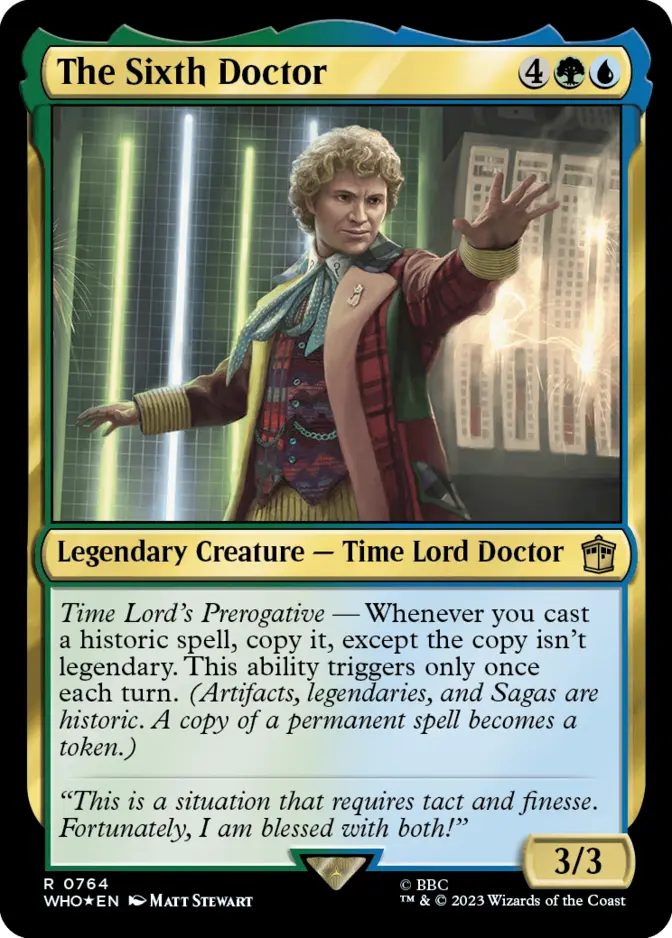 The Sixth Doctor <surge foil> [WHO] (F)