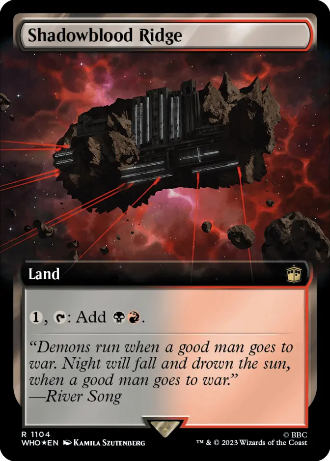 Shadowblood Ridge <extended - surge foil> [WHO] (F)