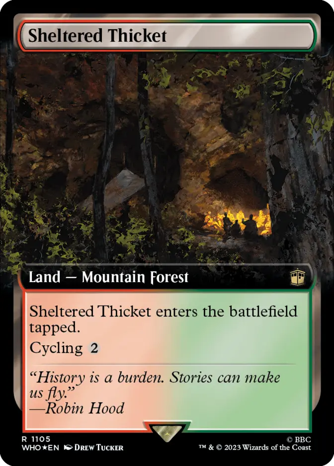 Sheltered Thicket <extended - surge foil> [WHO] (F)