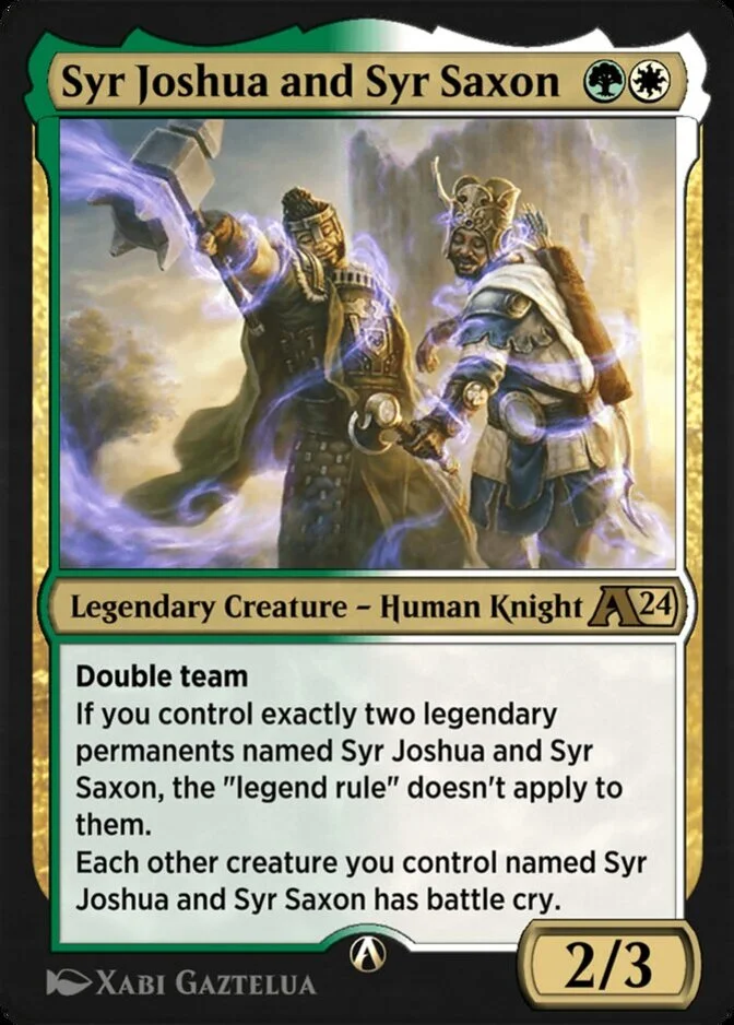 Syr Joshua and Syr Saxon [Y24]