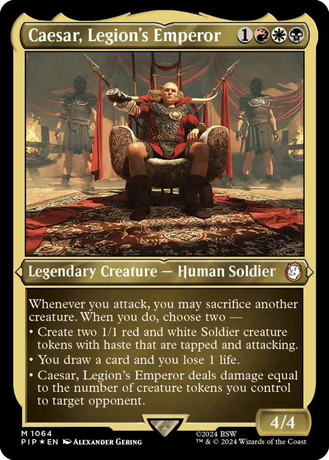 Caesar, Legion's Emperor <foil etched> [PIP] (F)