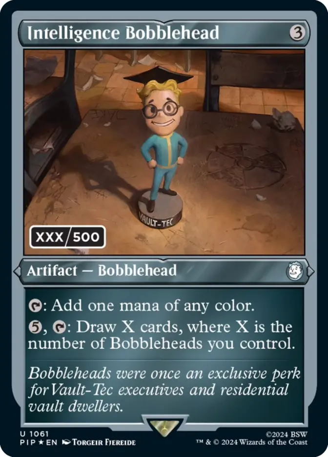 Intelligence Bobblehead <serialized> [PIP] (F)