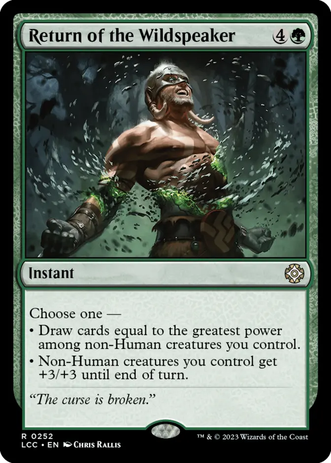 Return of the Wildspeaker [LCC]