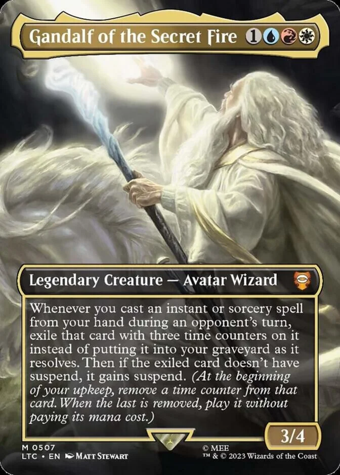 Gandalf of the Secret Fire <borderless> [LTC] (F)