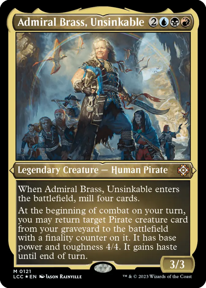 Admiral Brass, Unsinkable <foil etched> [LCC] (FE)