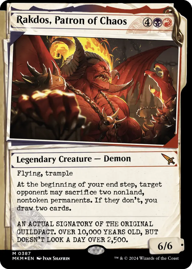 Rakdos, Patron of Chaos <invisible ink> [MKM]
