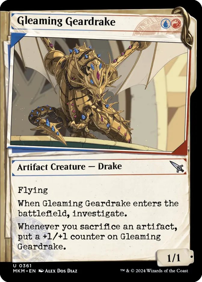 Gleaming Geardrake <showcase Dossier> [MKM]