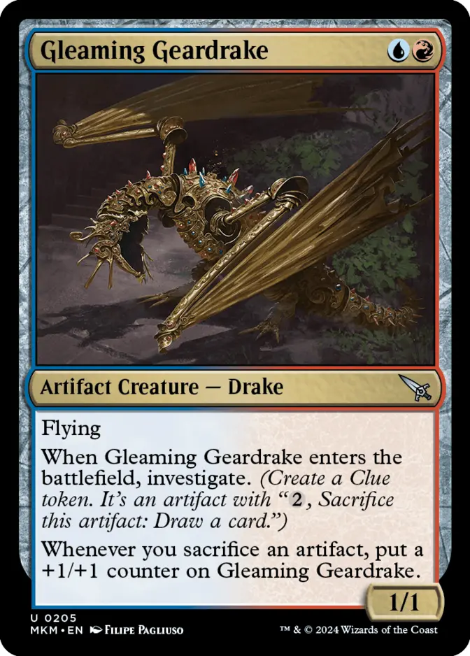 Gleaming Geardrake [MKM] (F)