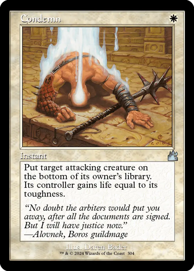 Condemn <retro> [RVR]