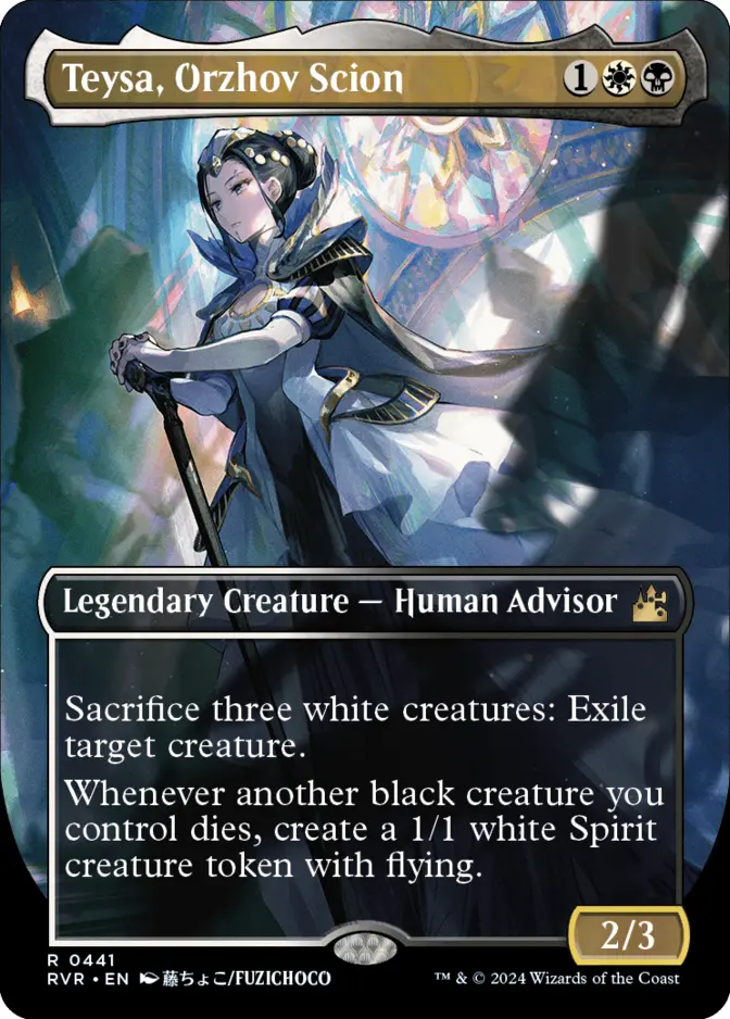 Teysa, Orzhov Scion <borderless Anime> [RVR]