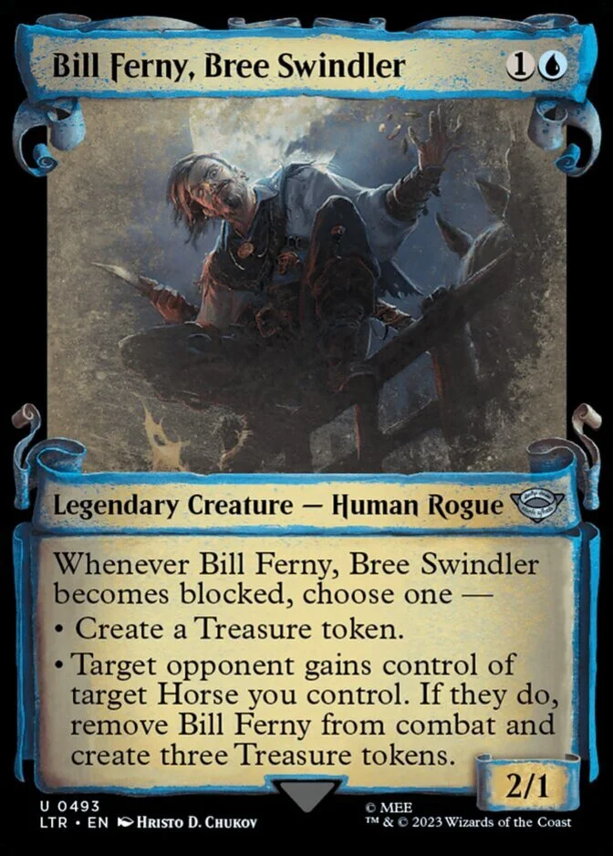 Bill Ferny, Bree Swindler <showcase - Scroll> [LTR] (F)