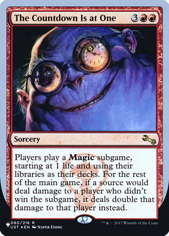 The Countdown Is at One [UPLIST] (F)