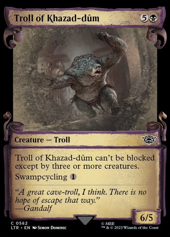 Troll of Khazad-dum <showcase - Scroll> [LTR]