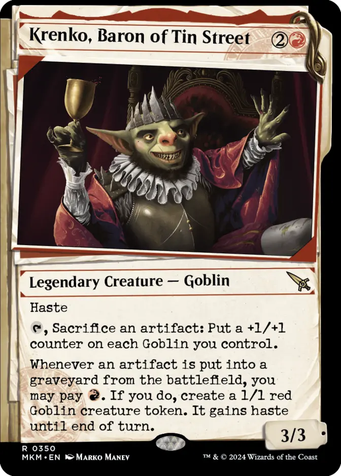 Krenko, Baron of Tin Street <showcase Dossier> [MKM]