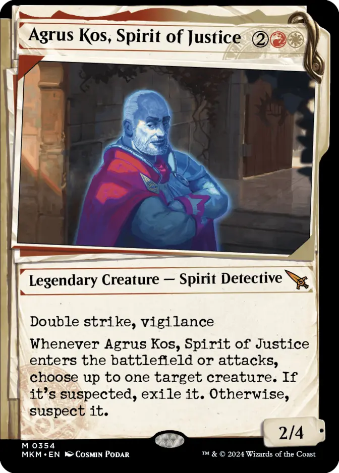 Agrus Kos, Spirit of Justice <showcase Dossier> [MKM] (F)