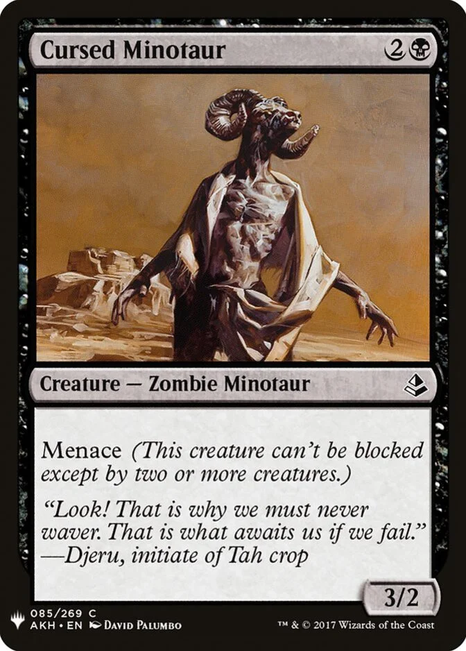 Cursed Minotaur [PLIST]