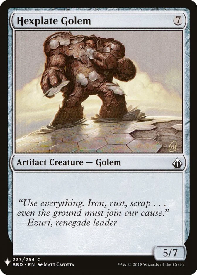 Hexplate Golem [PLIST]