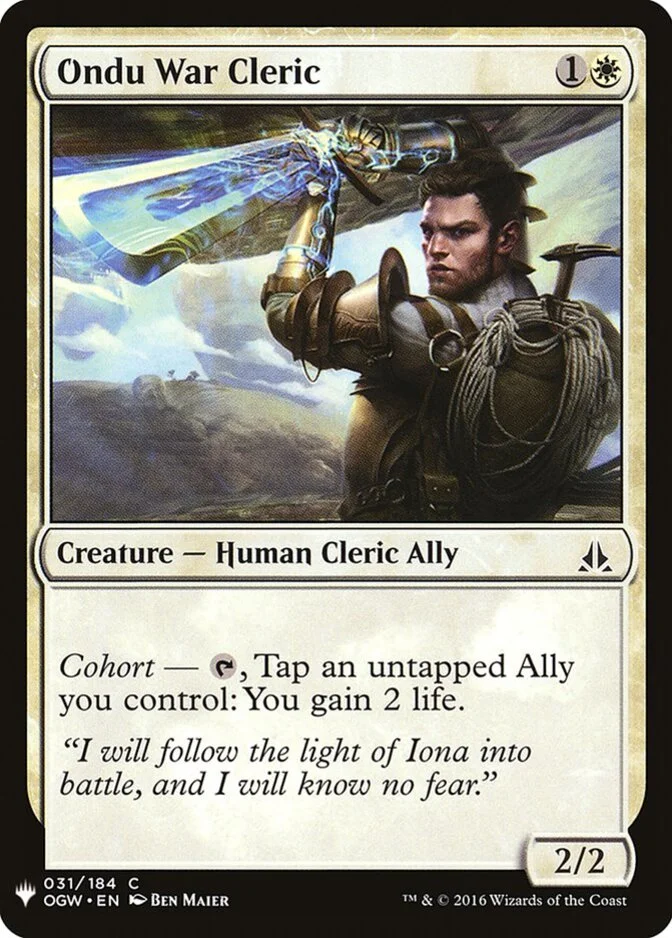 Ondu War Cleric [PLIST]