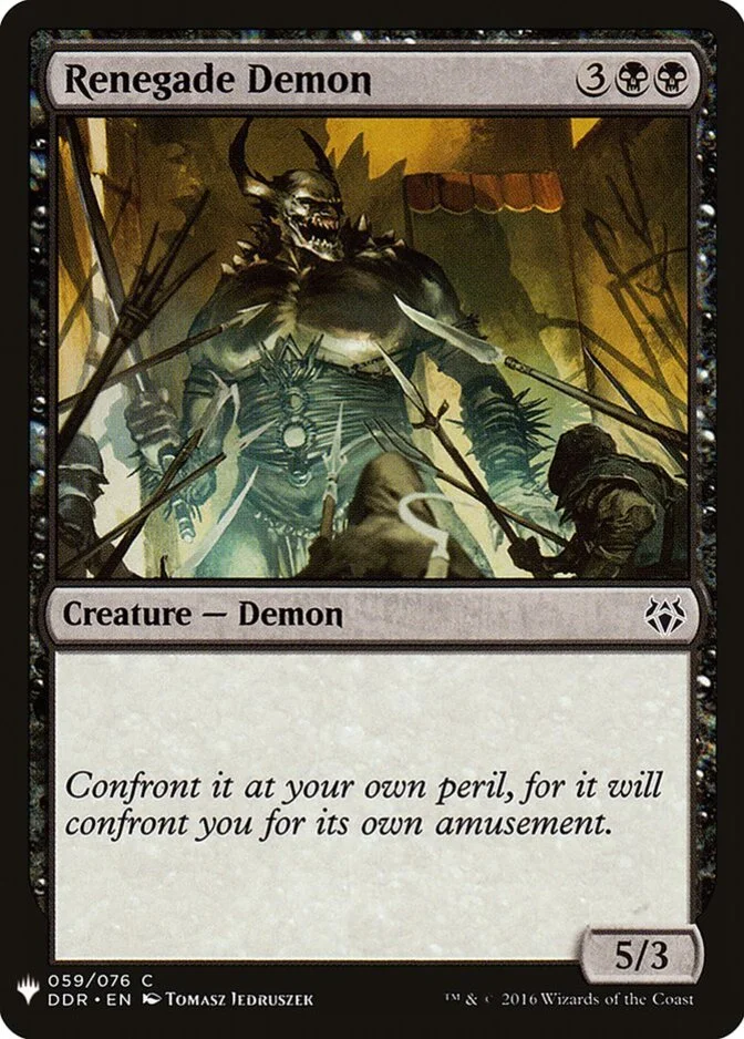 Renegade Demon [PLIST]