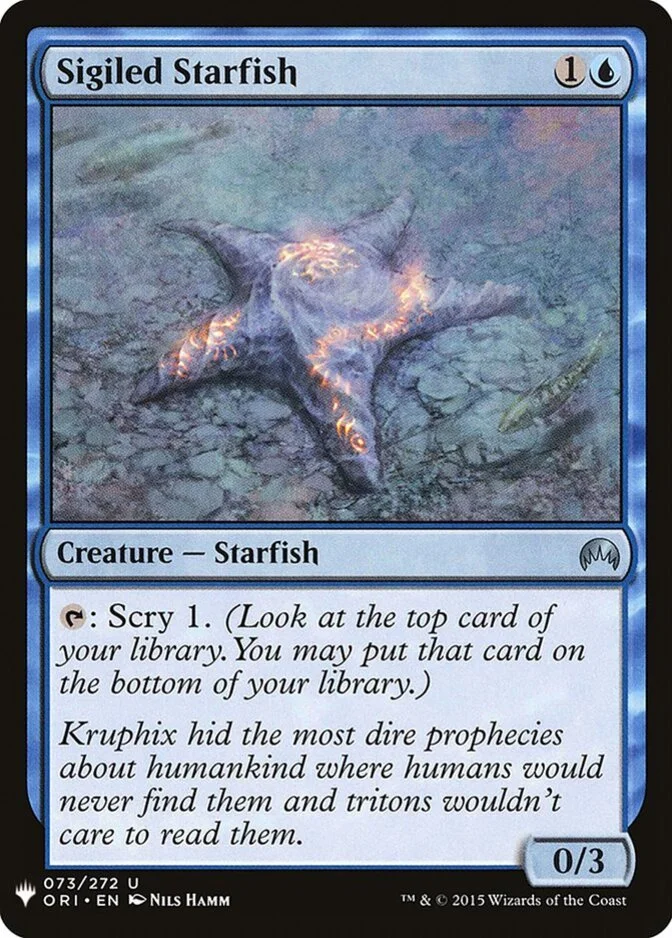 Sigiled Starfish [PLIST]