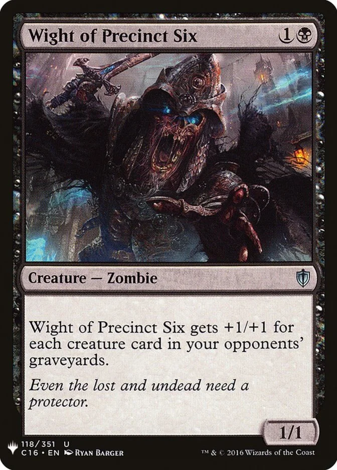 Wight of Precinct Six [PLIST]