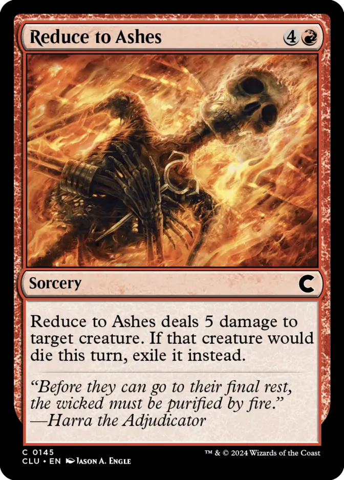 Reduce to Ashes [CLU]