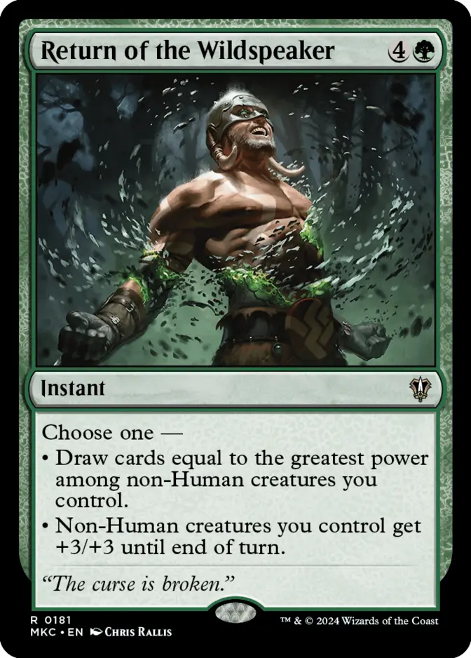 Return of the Wildspeaker [MKC]