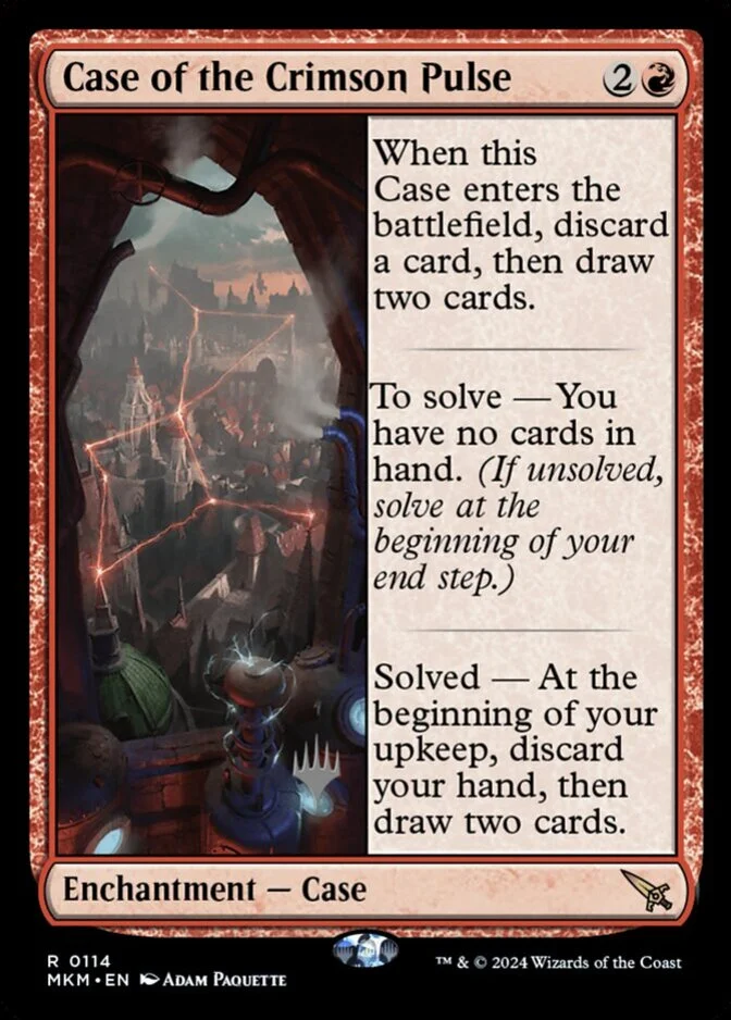 Case of the Crimson Pulse <planeswalker stamp> [MKM]