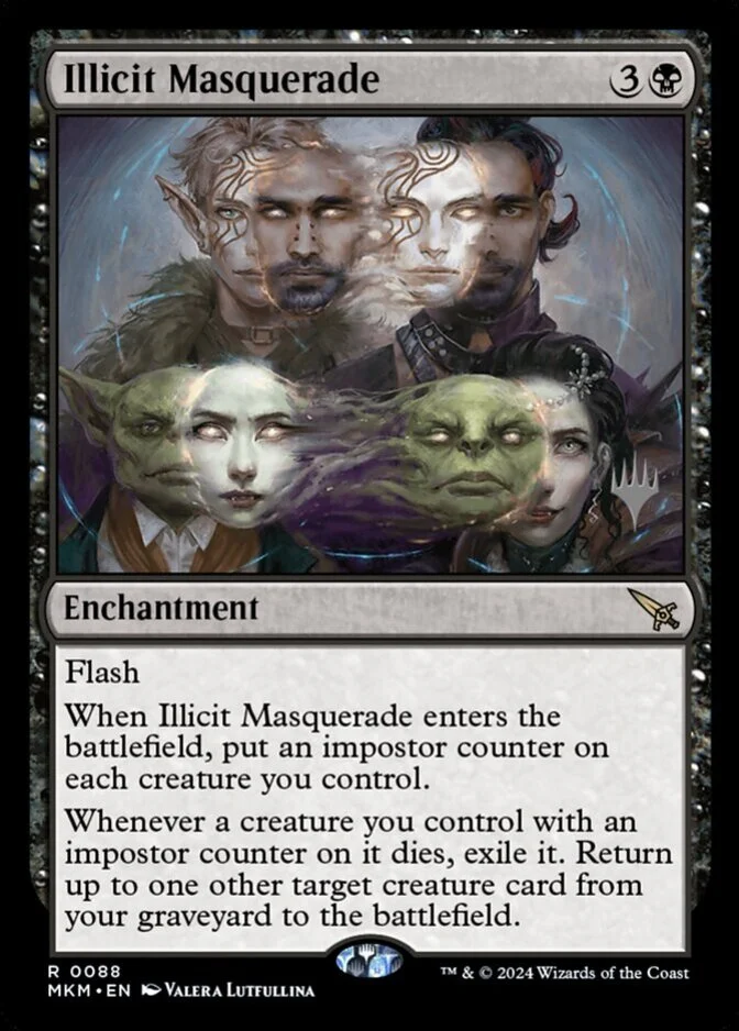 Illicit Masquerade <planeswalker stamp> [MKM]