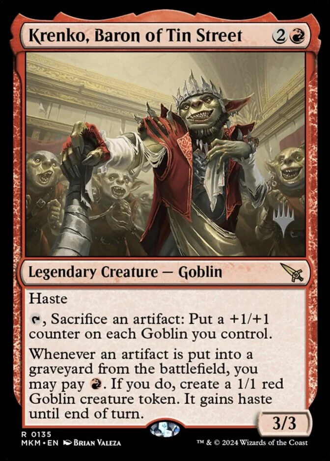 Krenko, Baron of Tin Street <planeswalker stamp> [MKM] (F)