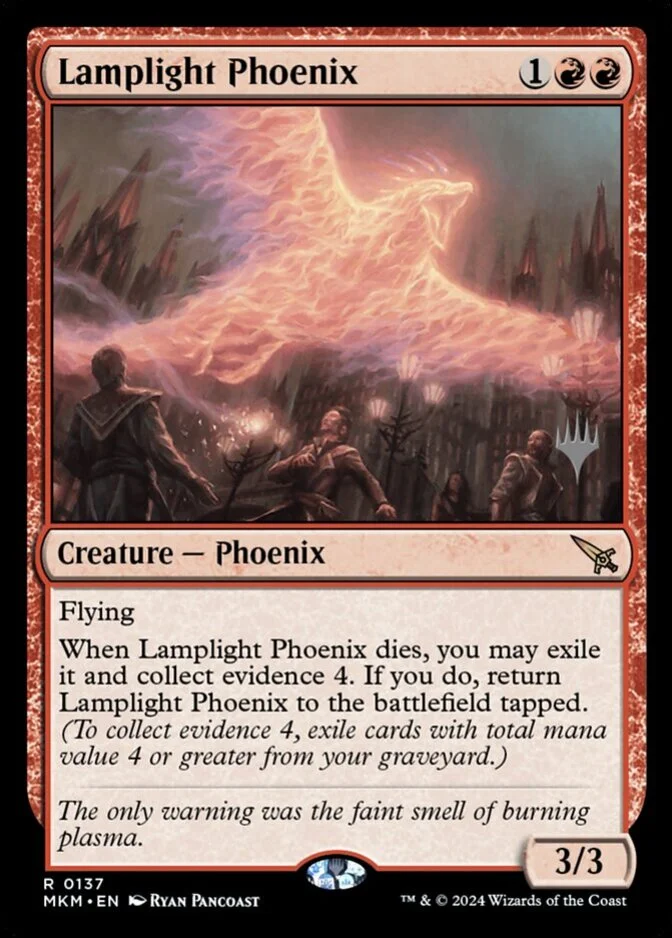 Lamplight Phoenix <planeswalker stamp> [MKM] (F)