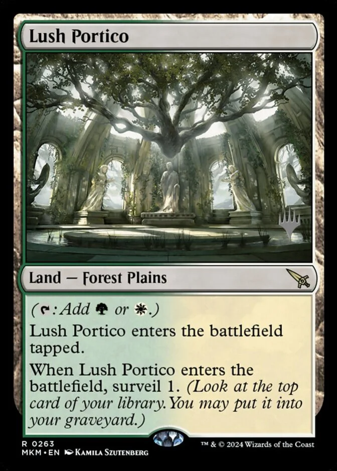 Lush Portico <planeswalker stamp> [MKM]