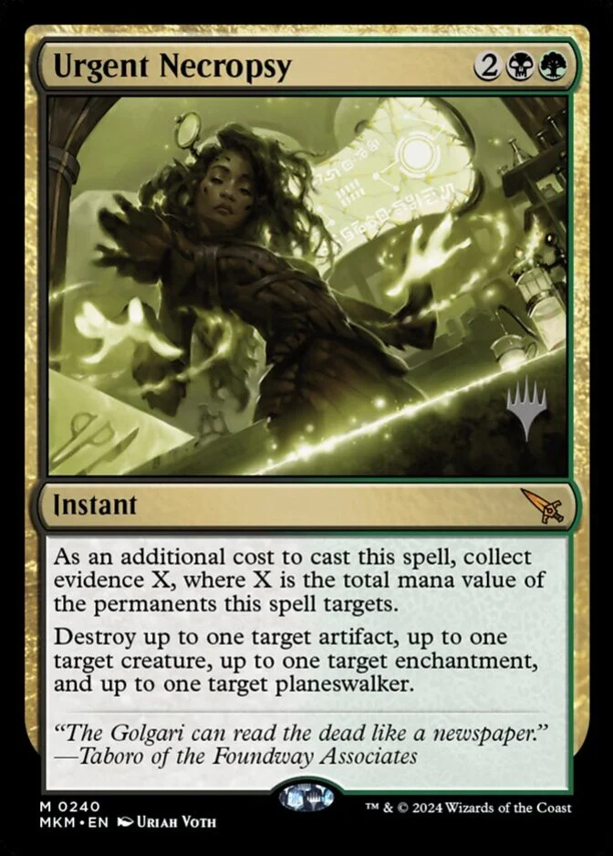 Urgent Necropsy <planeswalker stamp> [MKM] (F)