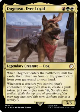 mtg fallout commander decks mtggoldfish Deck Display [4 Decks] PIP Dogmeat, Ever Loyal - Fallout