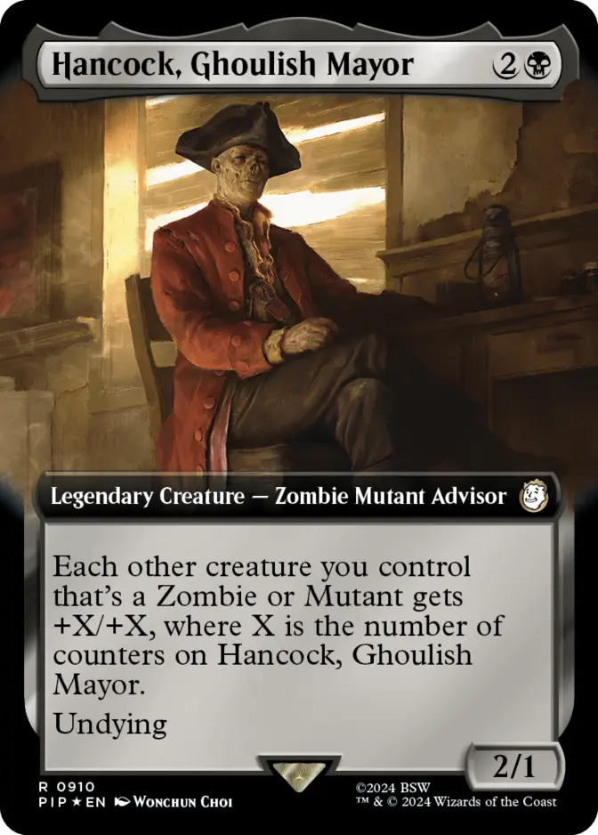 Hancock, Ghoulish Mayor <extended - surge foil> [PIP] (F)