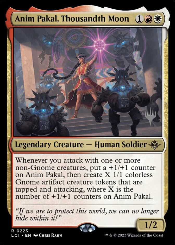 Anim Pakal, Thousandth Moon <planeswalker stamp> [LCI] (F)