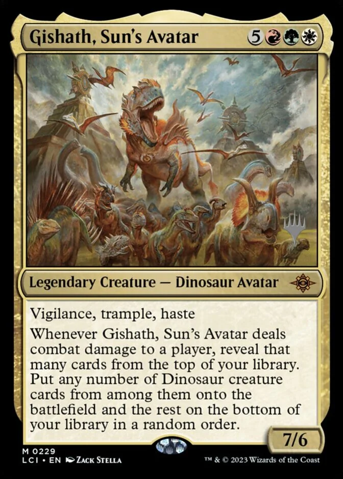 Gishath, Sun's Avatar <planeswalker stamp> [LCI]