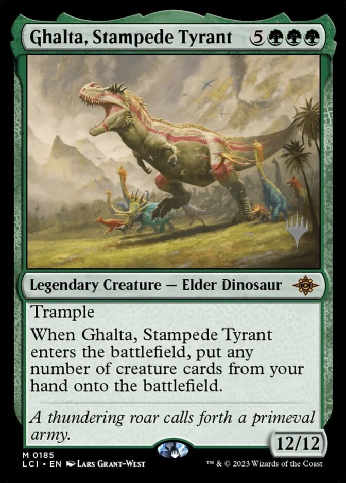 Ghalta, Stampede Tyrant <planeswalker stamp> [LCI]